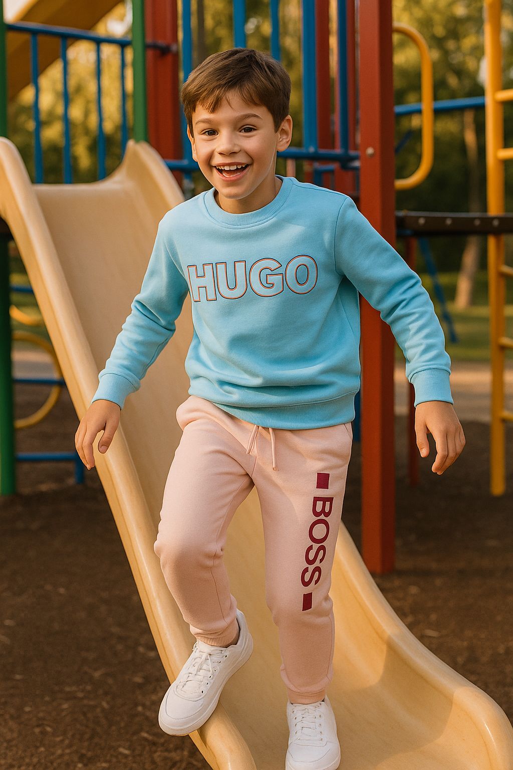 KIDS TRACKSUIT SWEATSHIRT WITH TRACKPANT-60PCS