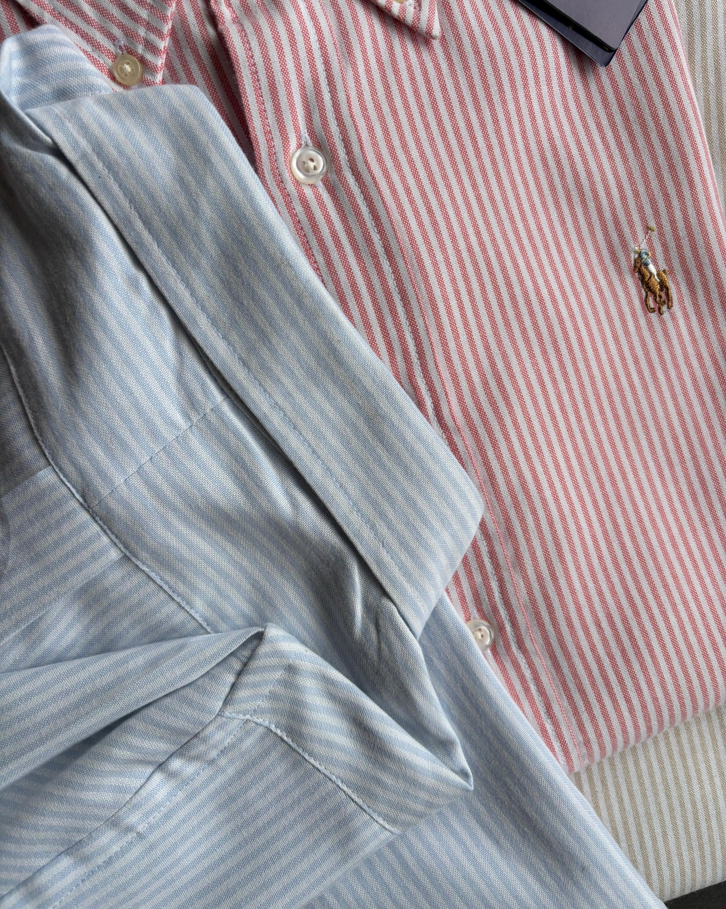 MENS R.L.POLO OXFORD LINEN STRIPE SHIRT-50PCS