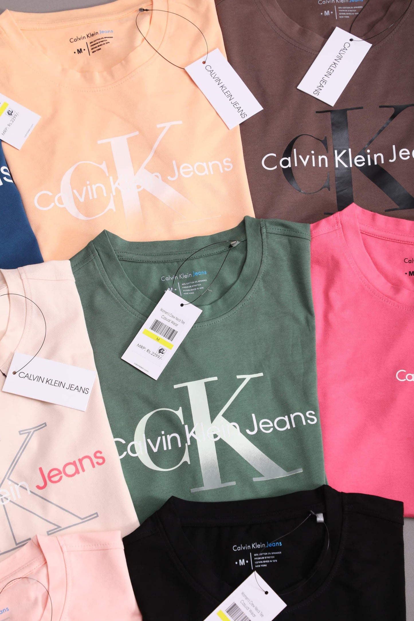 WOMENS WEAR CK LAYCRA TSHIRT -46PCS