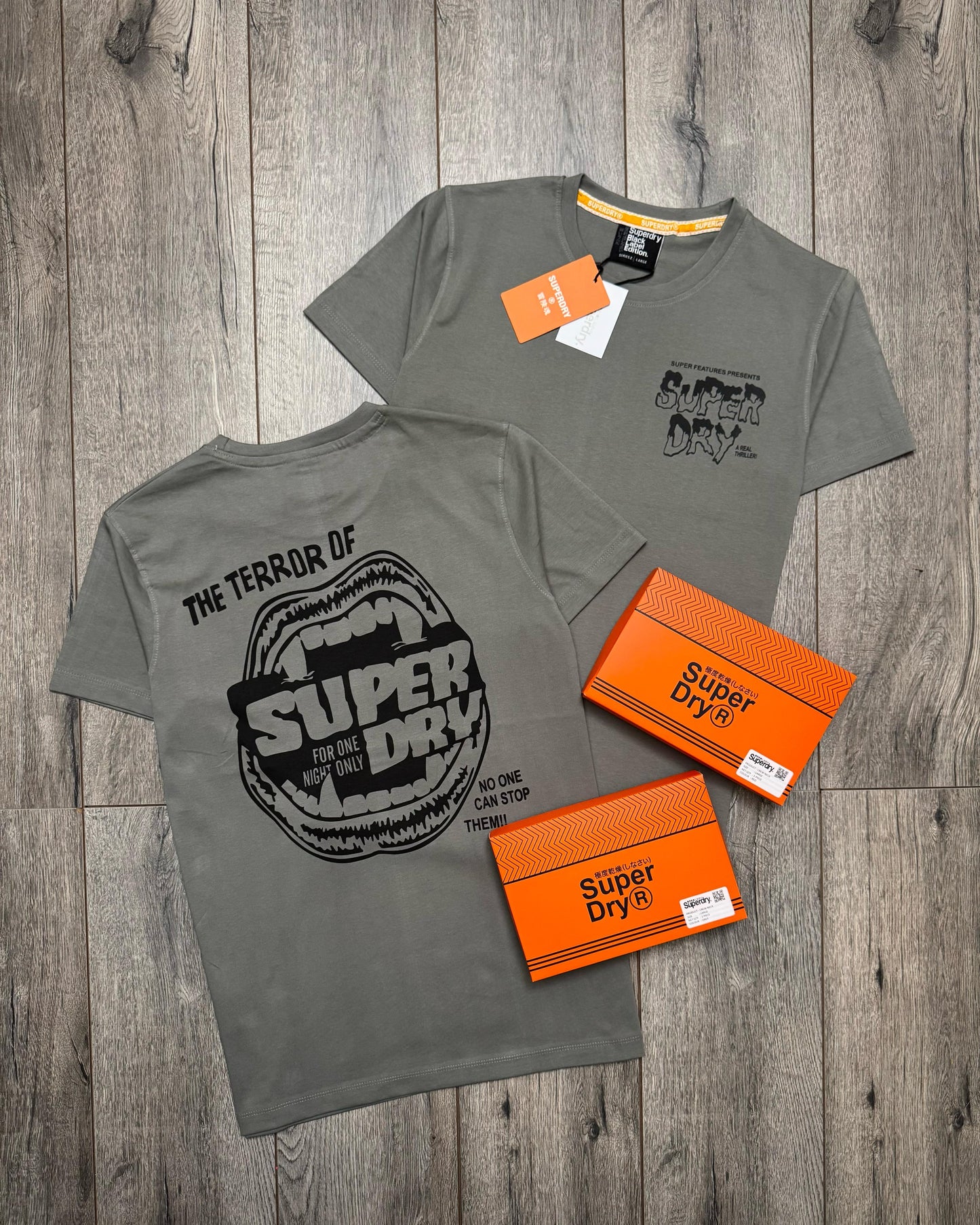 SUPERDRY CREW NACK TSHIRT WITH GIFTED BOX -41 PCS SET