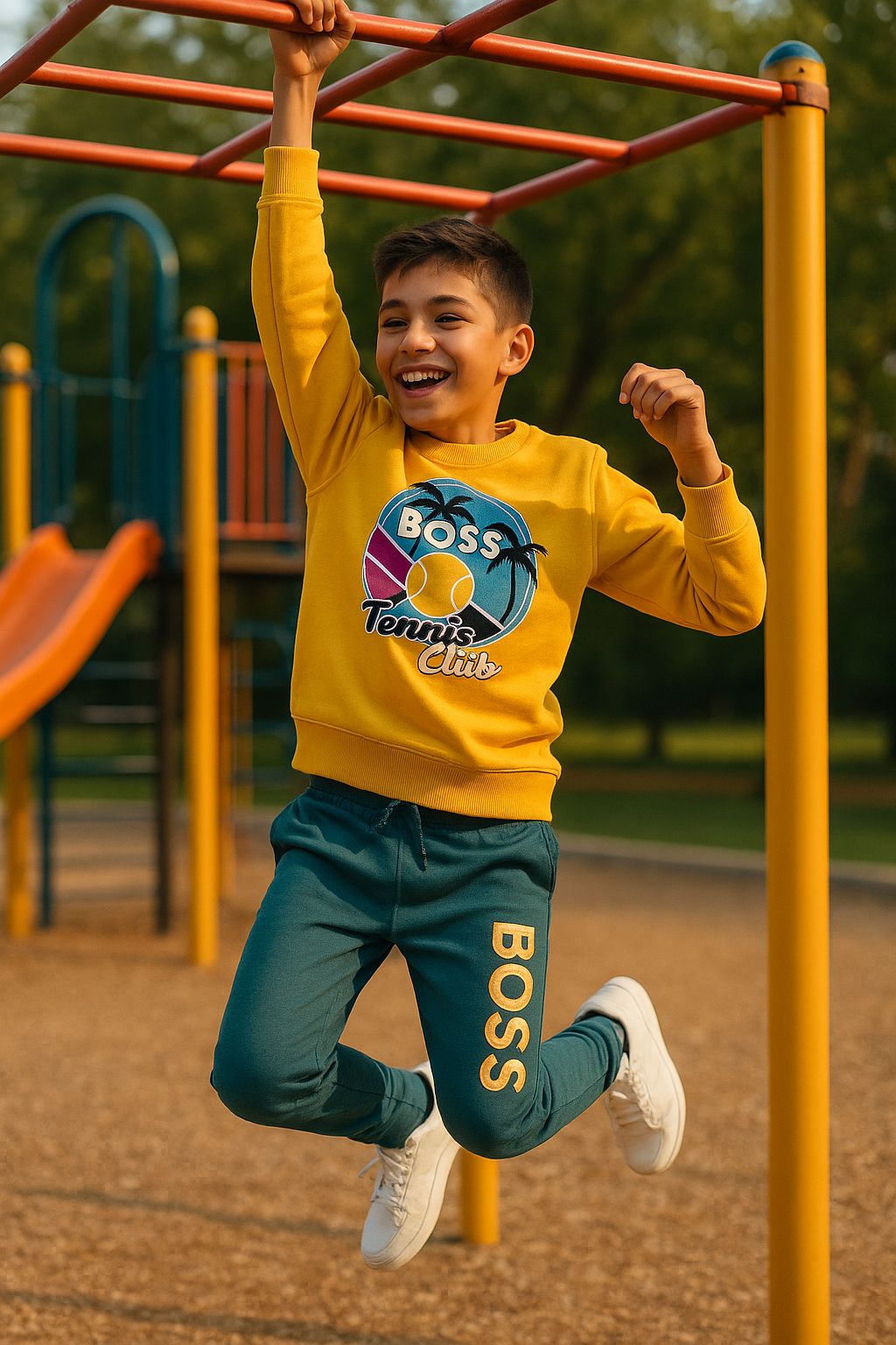 KIDS TRACKSUIT SWEATSHIRT WITH TRACKPANT-60PCS