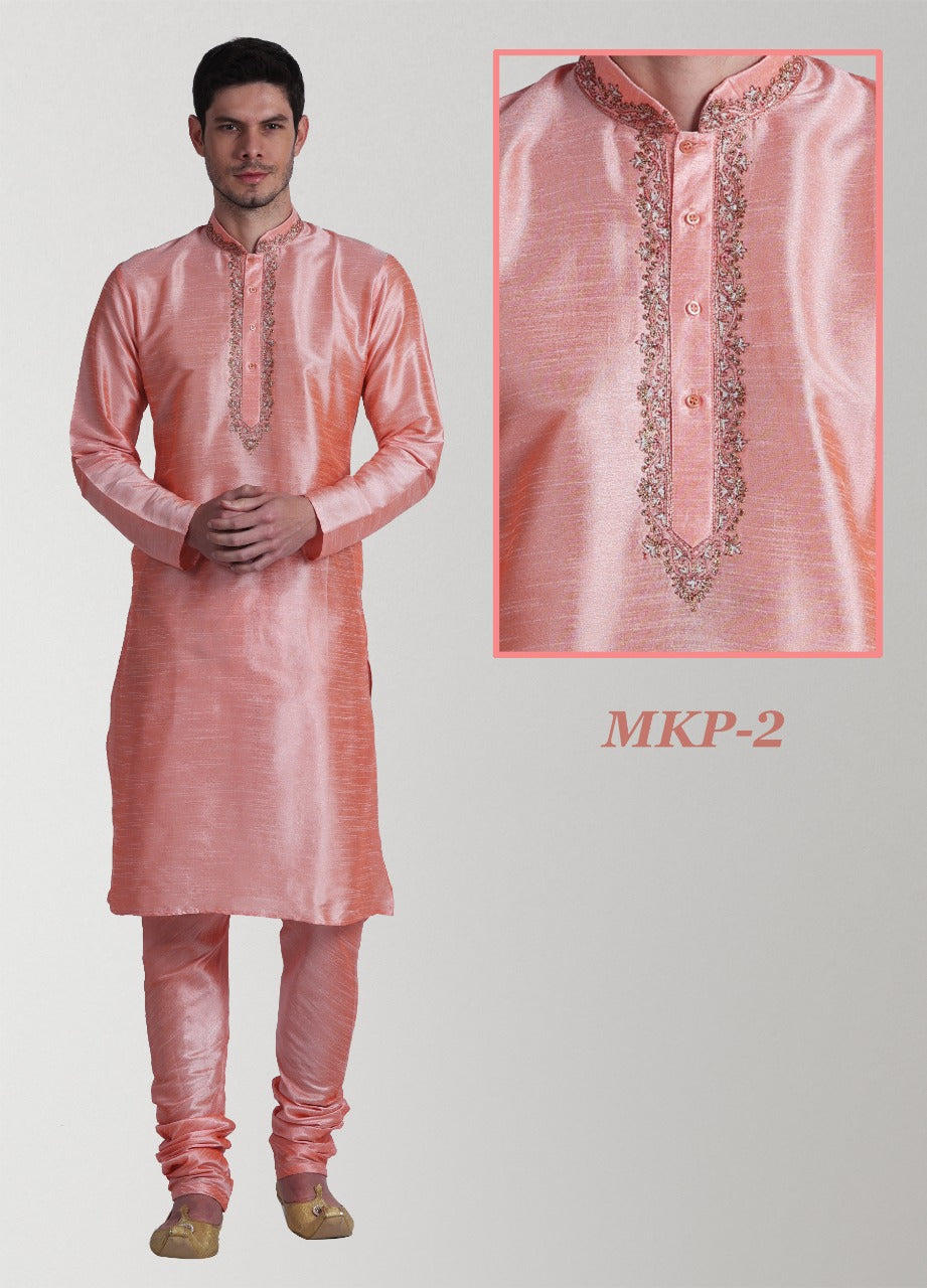 MENS WEDDING WEAR SILK KURTA PAYJAMA -33PCS