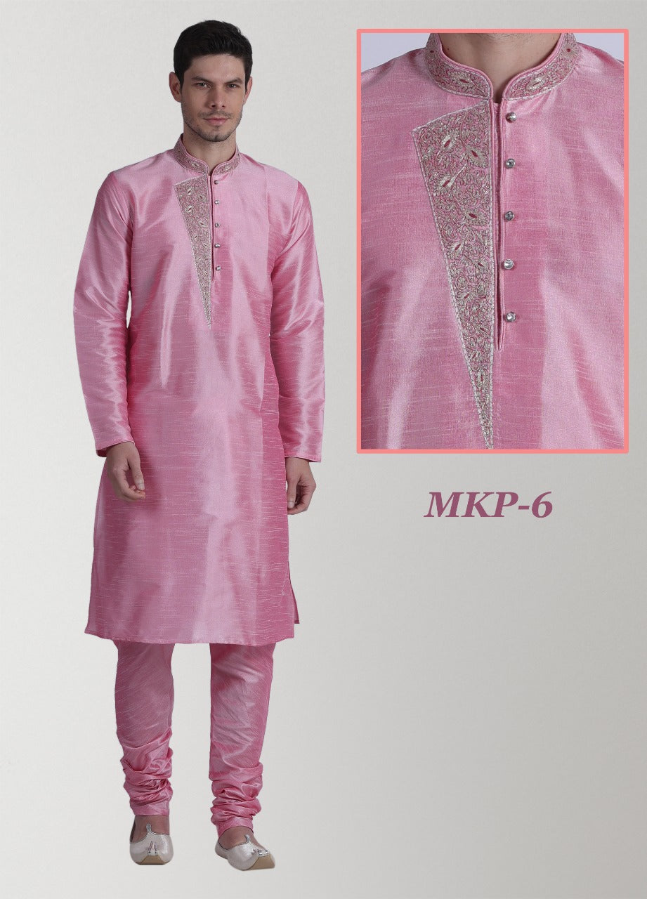 MENS WEDDING WEAR SILK KURTA PAYJAMA -33PCS