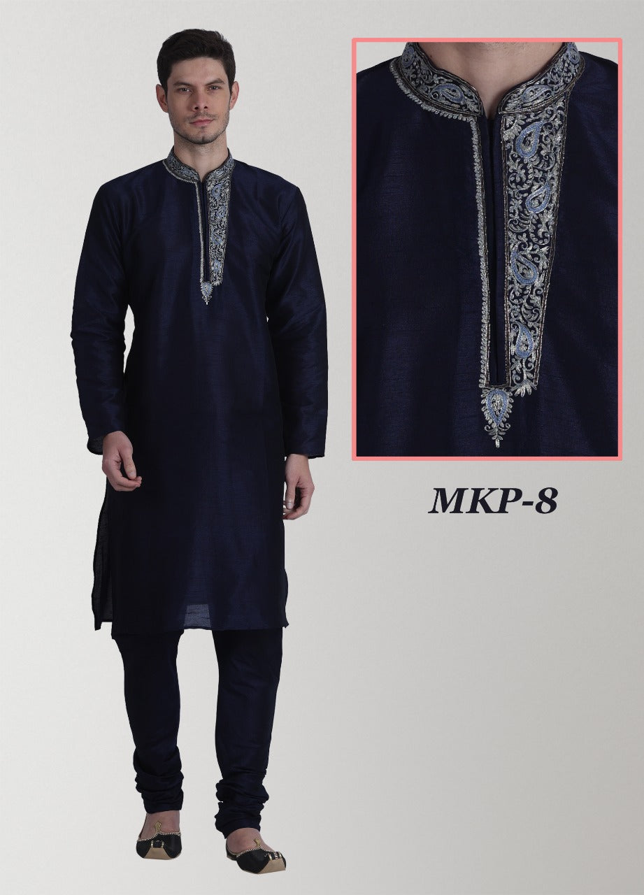 MENS WEDDING WEAR SILK KURTA PAYJAMA -33PCS
