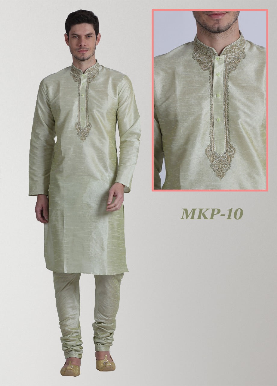 MENS WEDDING WEAR SILK KURTA PAYJAMA -33PCS