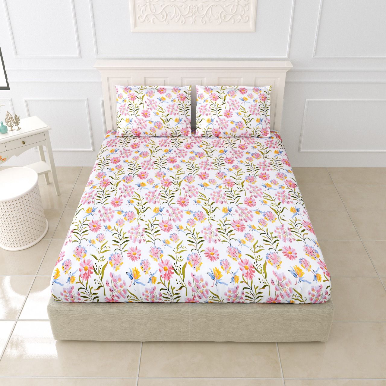 GLACE COTTON FITTED BEDSHEET-15PCS SET