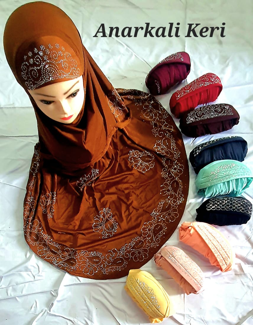 ISLAMIC ANARKALI HIJAB-100pcs set