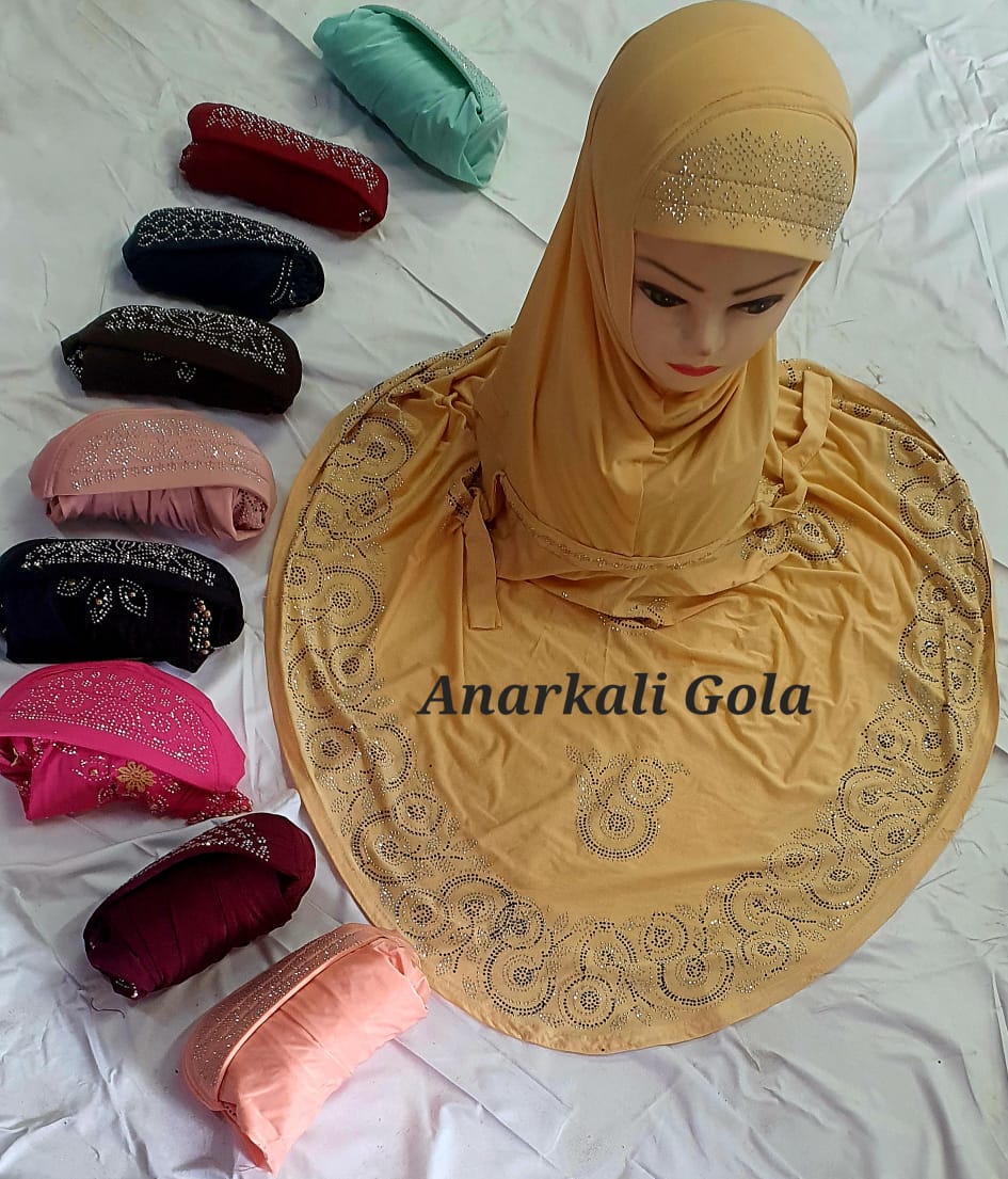 ISLAMIC ANARKALI HIJAB-100pcs set
