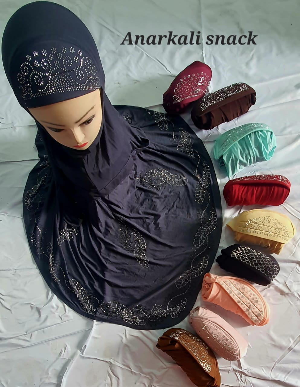 ISLAMIC ANARKALI HIJAB-100pcs set