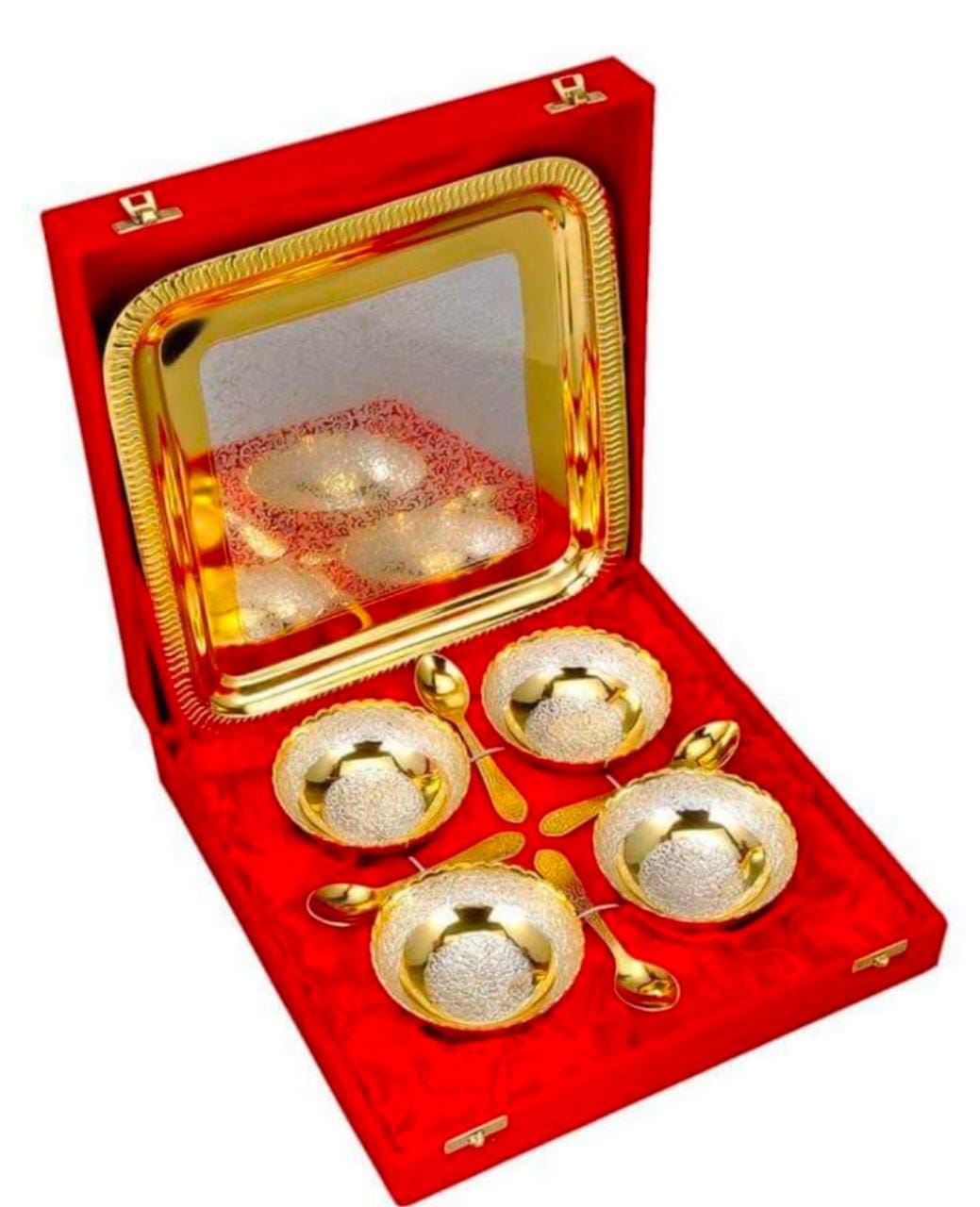 GERMAN SILVER 4 BOWL SET-24PCS