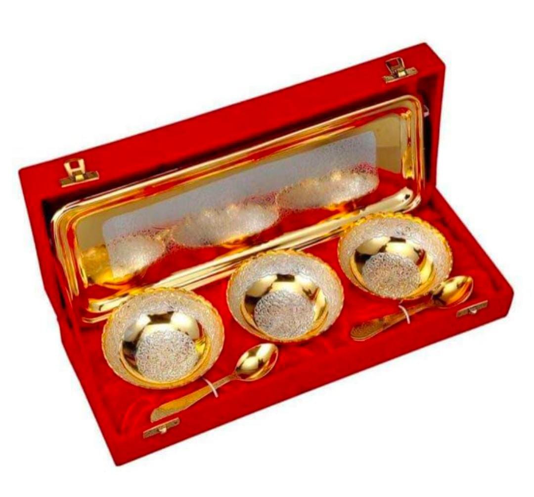 GERMAN SILVER 3 BOWL SET -50