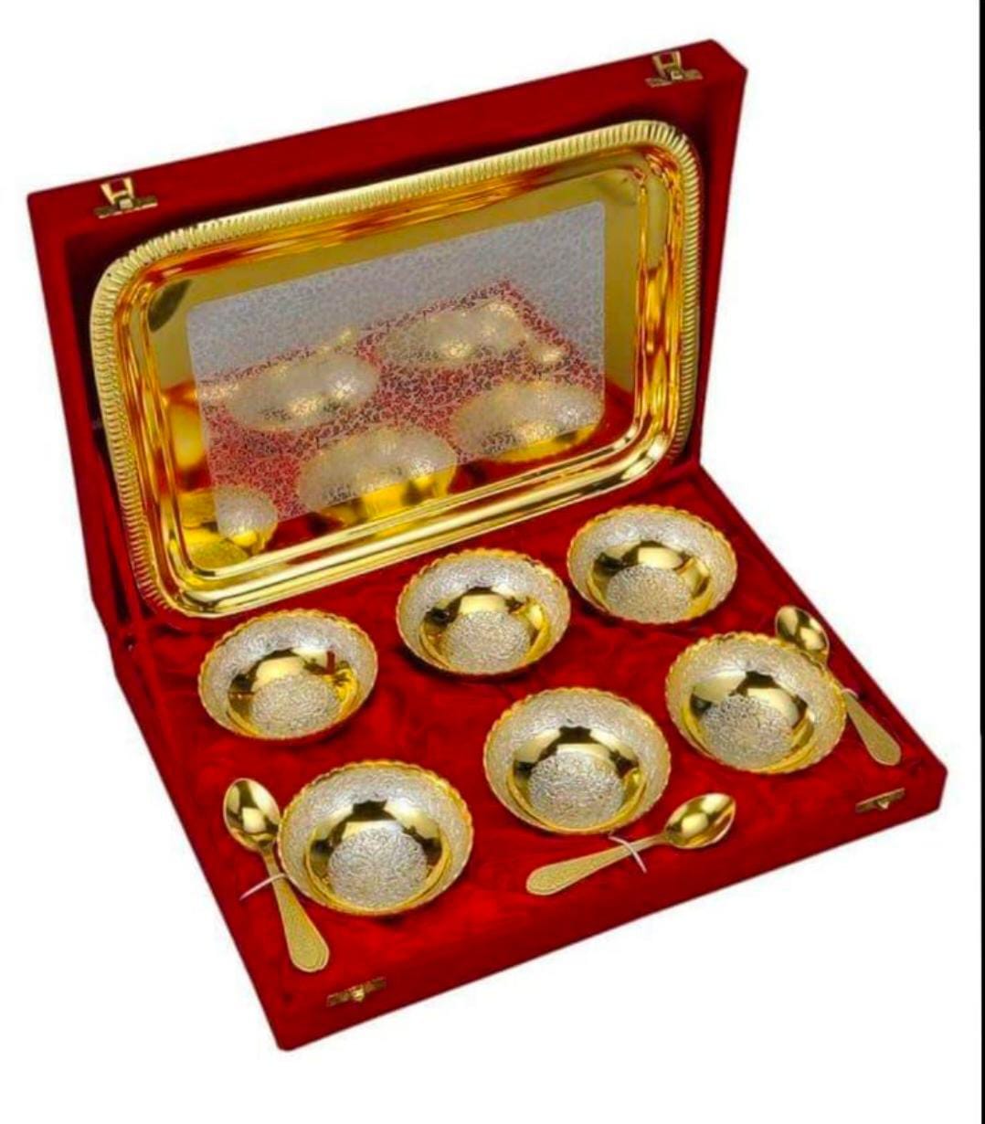 GERMAN SILVER 6 BOWL SET-24PCS