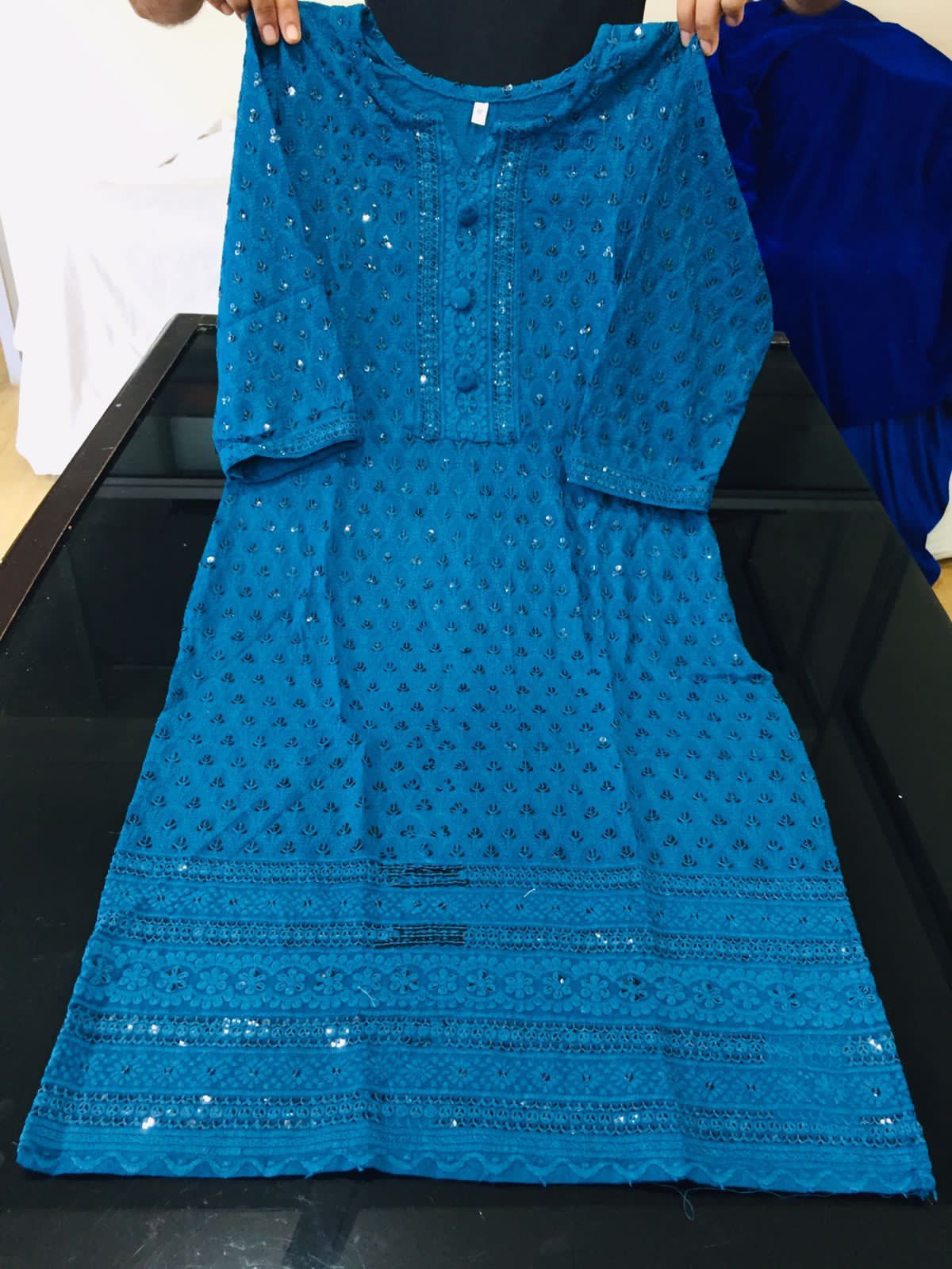 REYON CHIKKAN KURTI -48PCS
