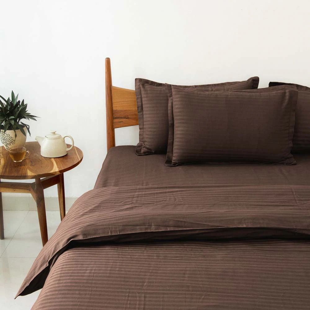 LUXUARY PREMIUMSELF STRIPED BEDSHEET-12PCS SET