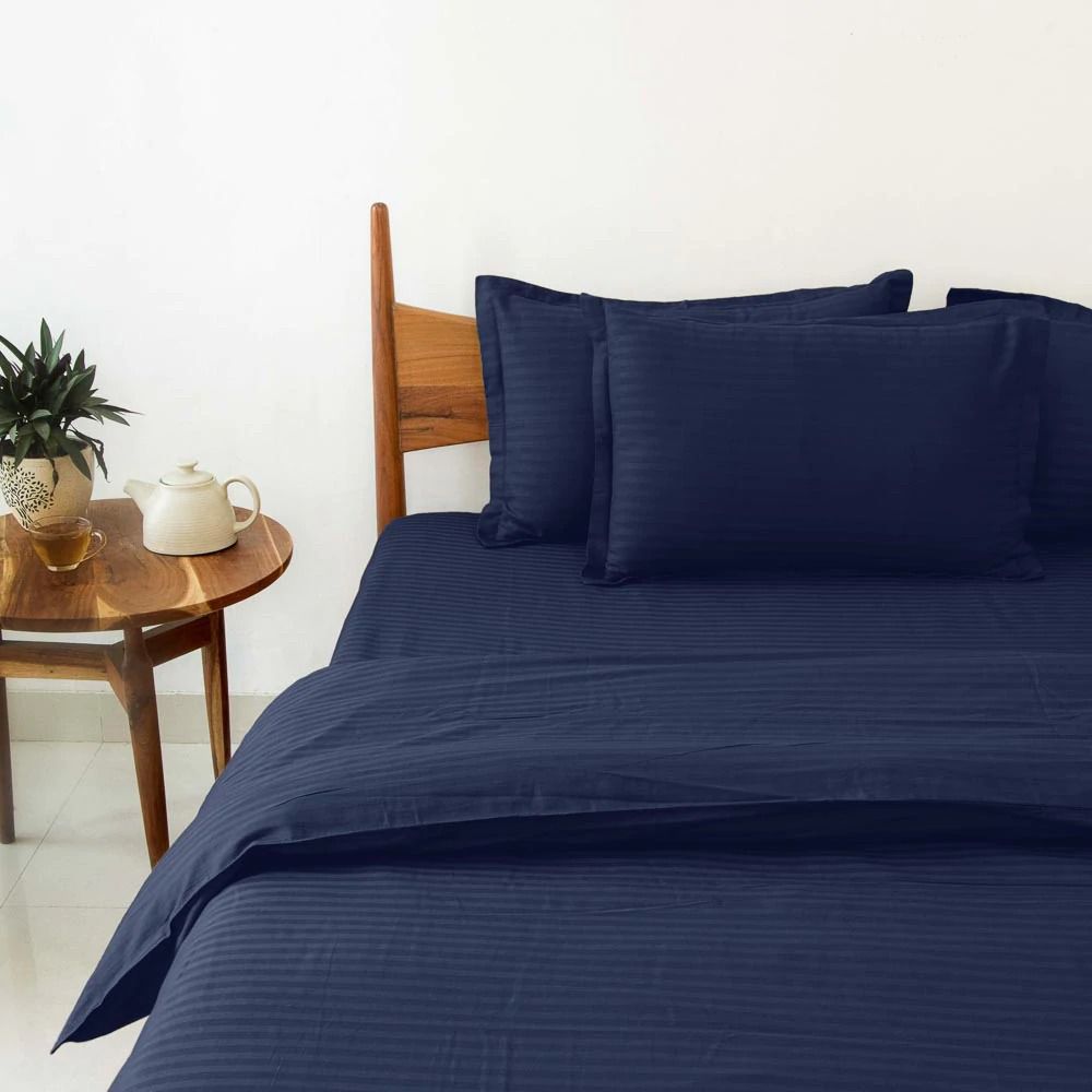 LUXUARY PREMIUMSELF STRIPED BEDSHEET-12PCS SET