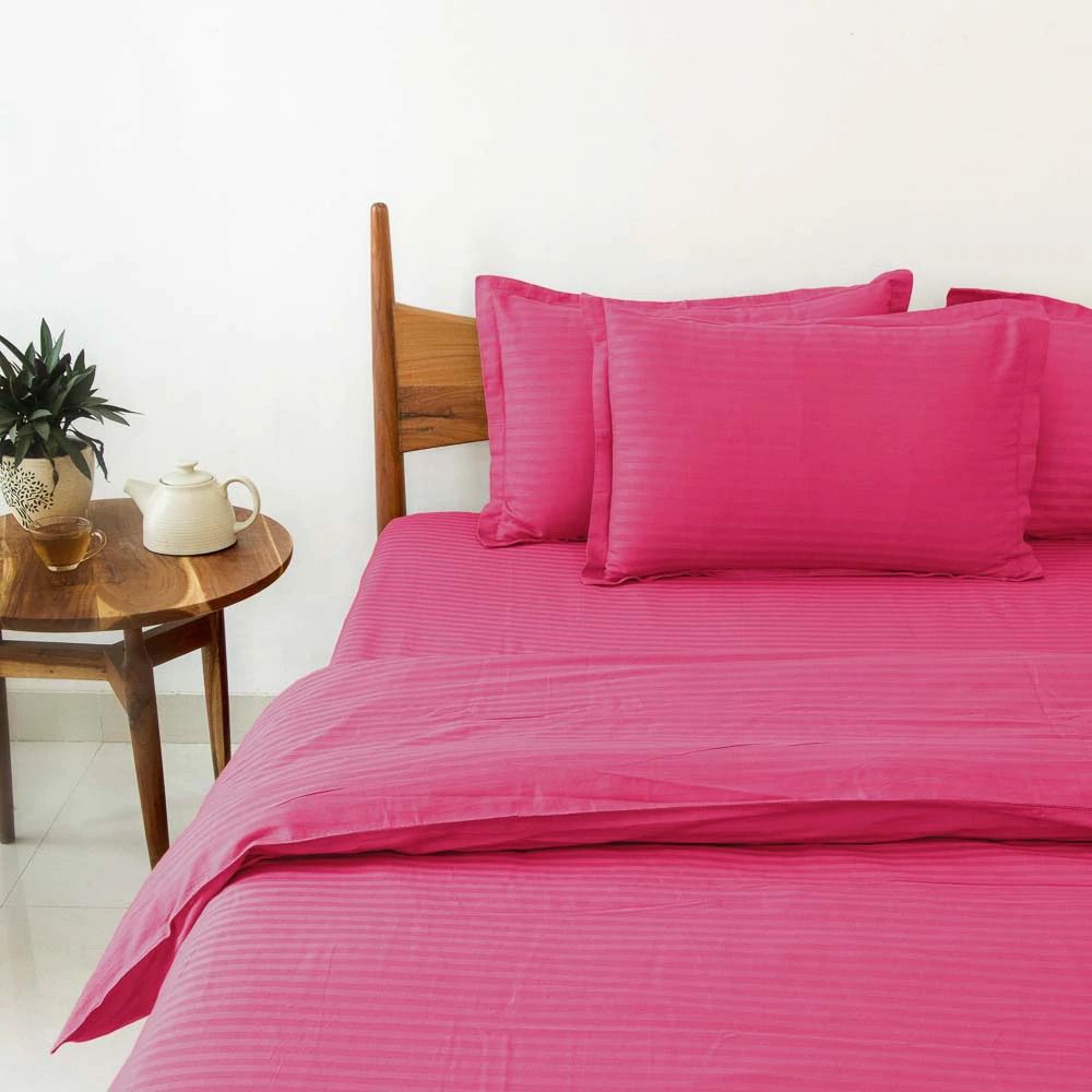 LUXUARY PREMIUMSELF STRIPED BEDSHEET-12PCS SET