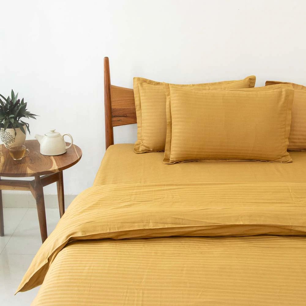 LUXUARY PREMIUMSELF STRIPED BEDSHEET-12PCS SET