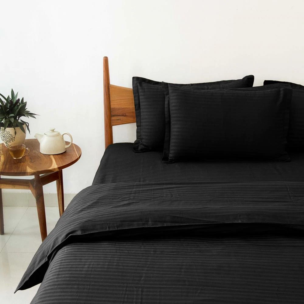 LUXUARY PREMIUMSELF STRIPED BEDSHEET-12PCS SET