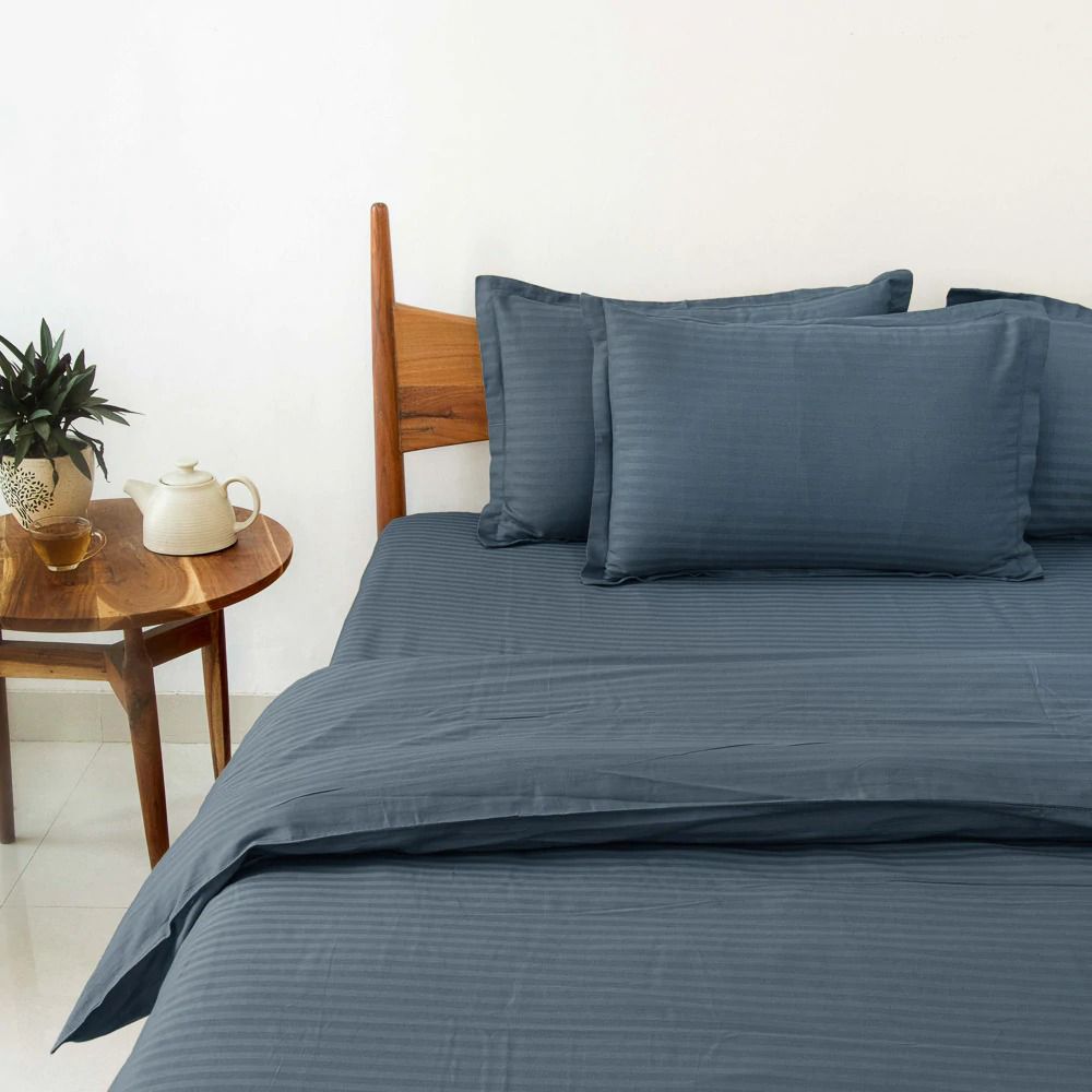 LUXUARY PREMIUMSELF STRIPED BEDSHEET-12PCS SET