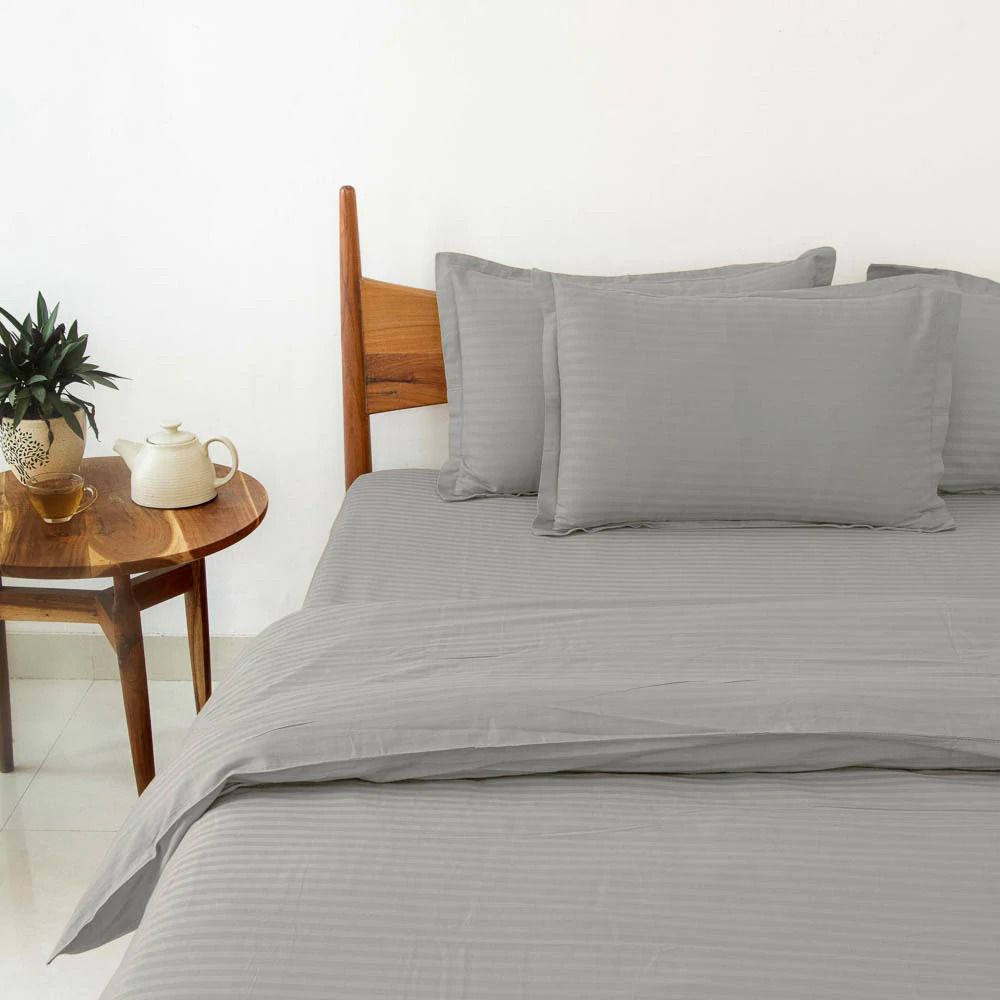LUXUARY PREMIUMSELF STRIPED BEDSHEET-12PCS SET