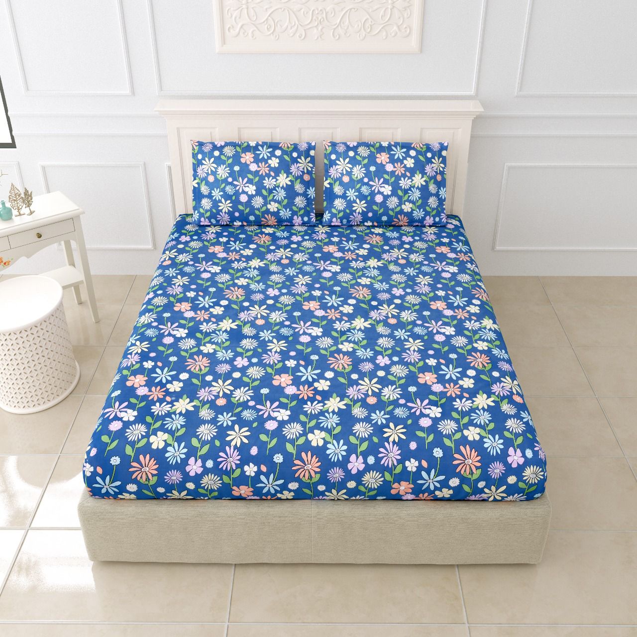 GLACE COTTON FITTED BEDSHEET-15PCS SET