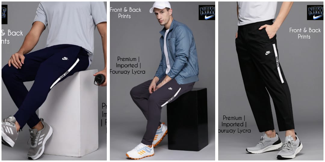 NIKE MENS PREMIUM TRACK PANTS WITH OUT CUFF-50PCS