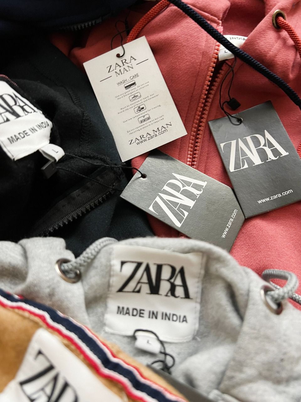 ZARA ZIPPER HOODIE-34 PCS