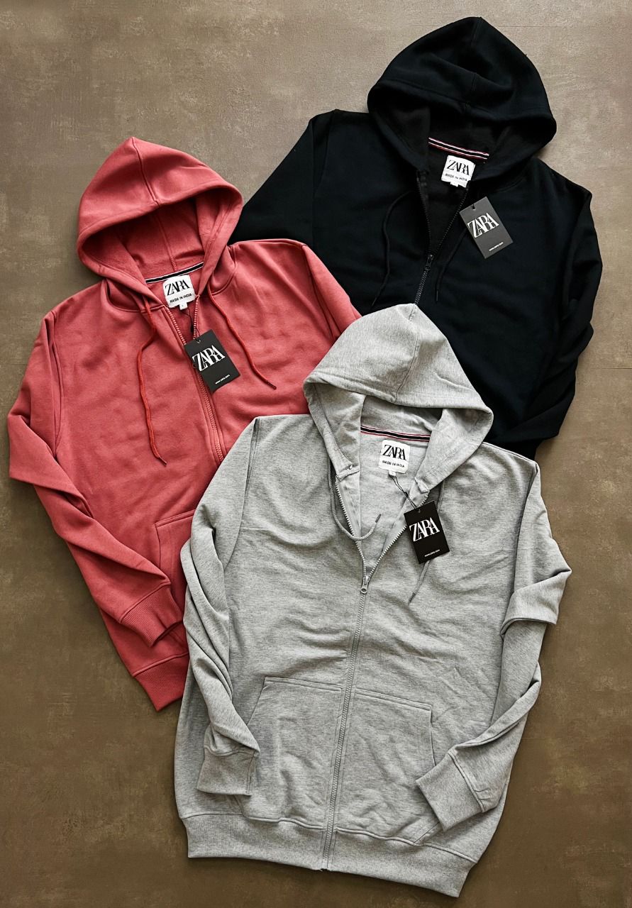 ZARA ZIPPER HOODIE-34 PCS