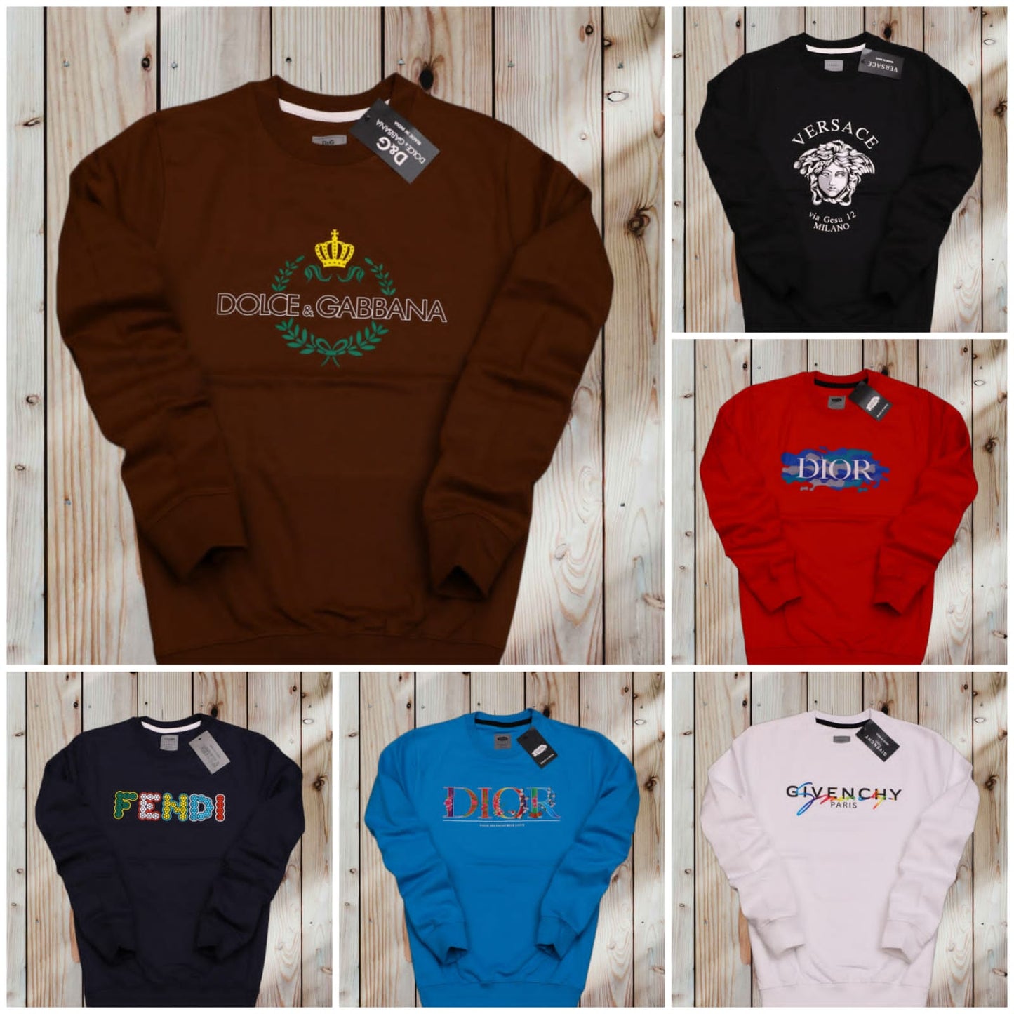 MENS PREMIUM 100% COTTON COMBO SWEATSHIRT*-52PCS