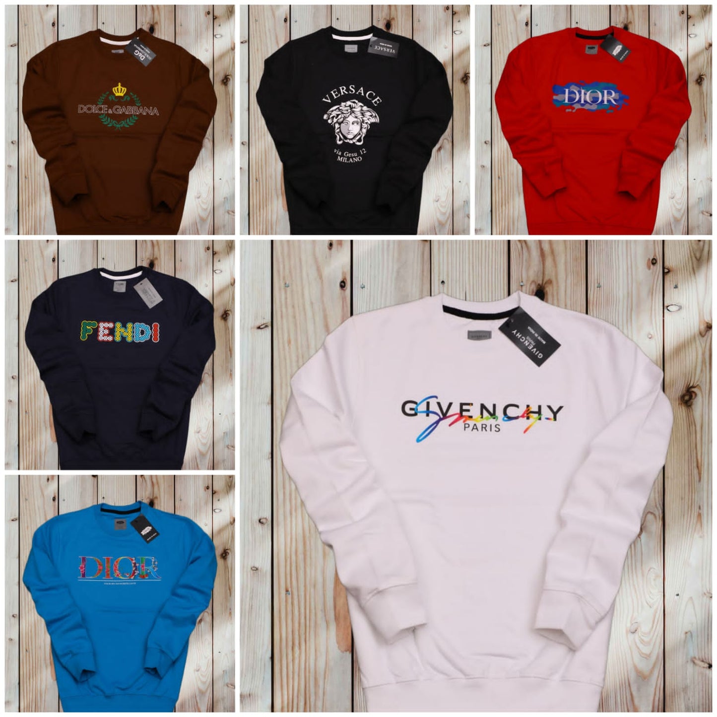 MENS PREMIUM 100% COTTON COMBO SWEATSHIRT*-52PCS
