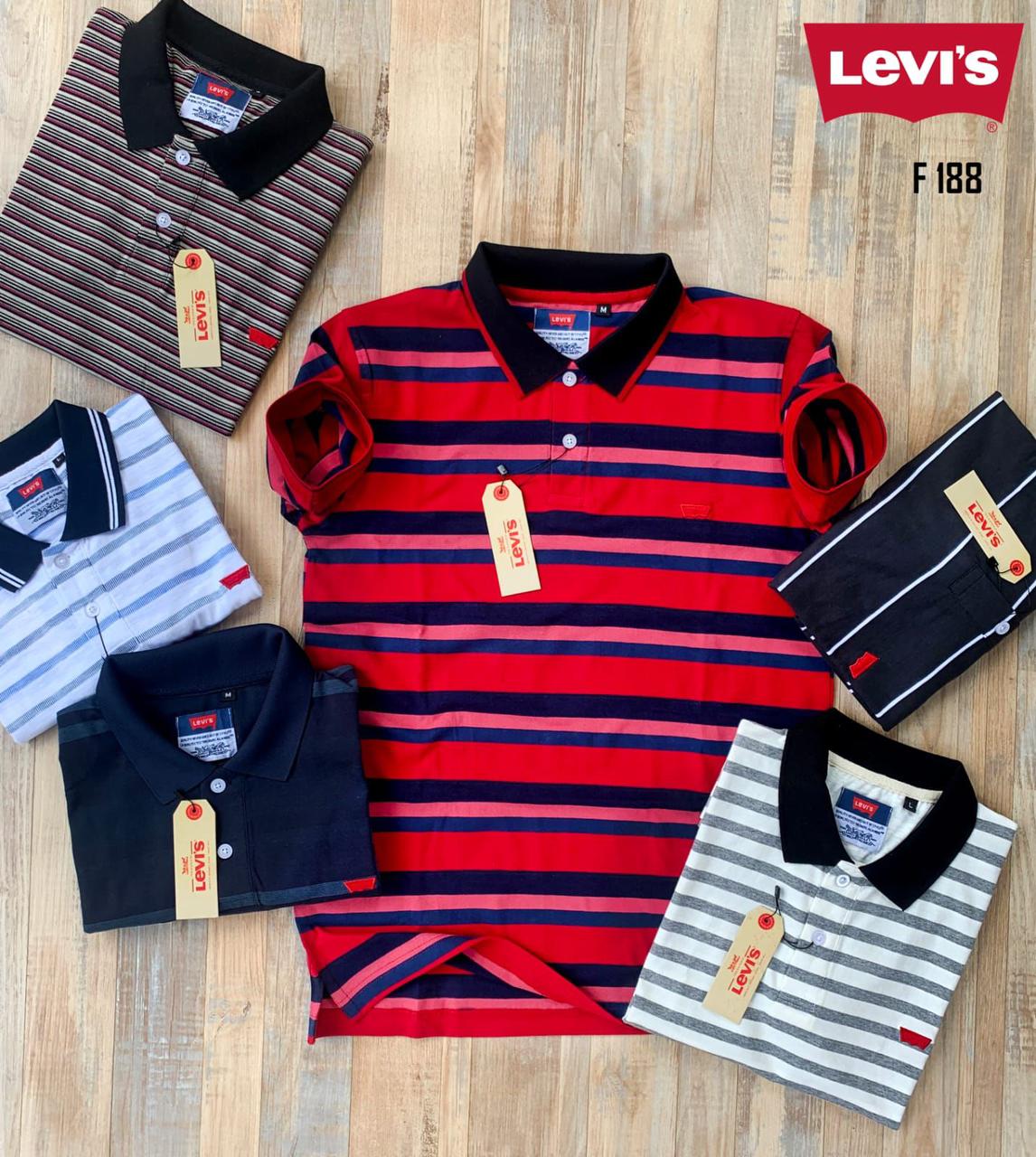LEVI'S MENS POLO T-SHIRT-42PCS