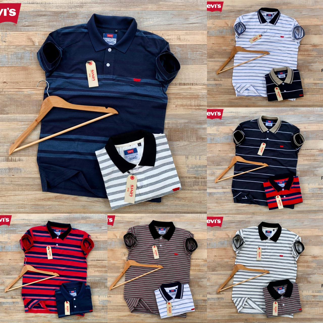 LEVI'S MENS POLO T-SHIRT-42PCS