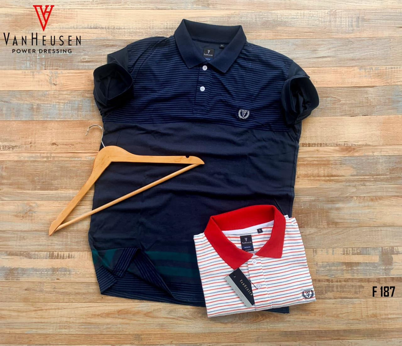 VANHEUSEN MEN'S POLO T-SHIRT-49PCS