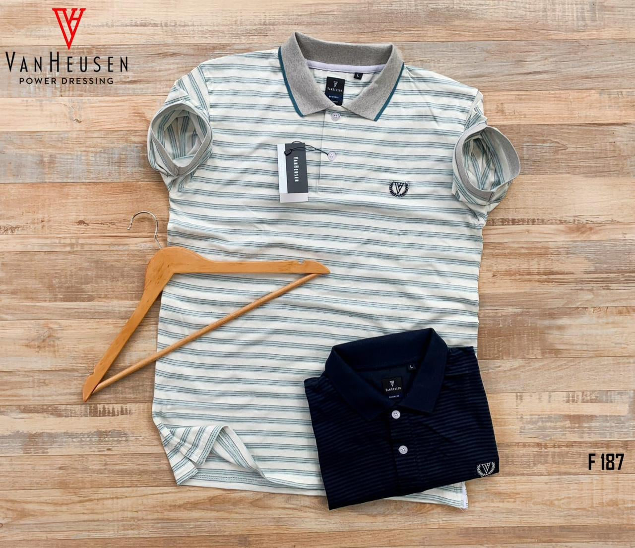 VANHEUSEN MEN'S POLO T-SHIRT-49PCS