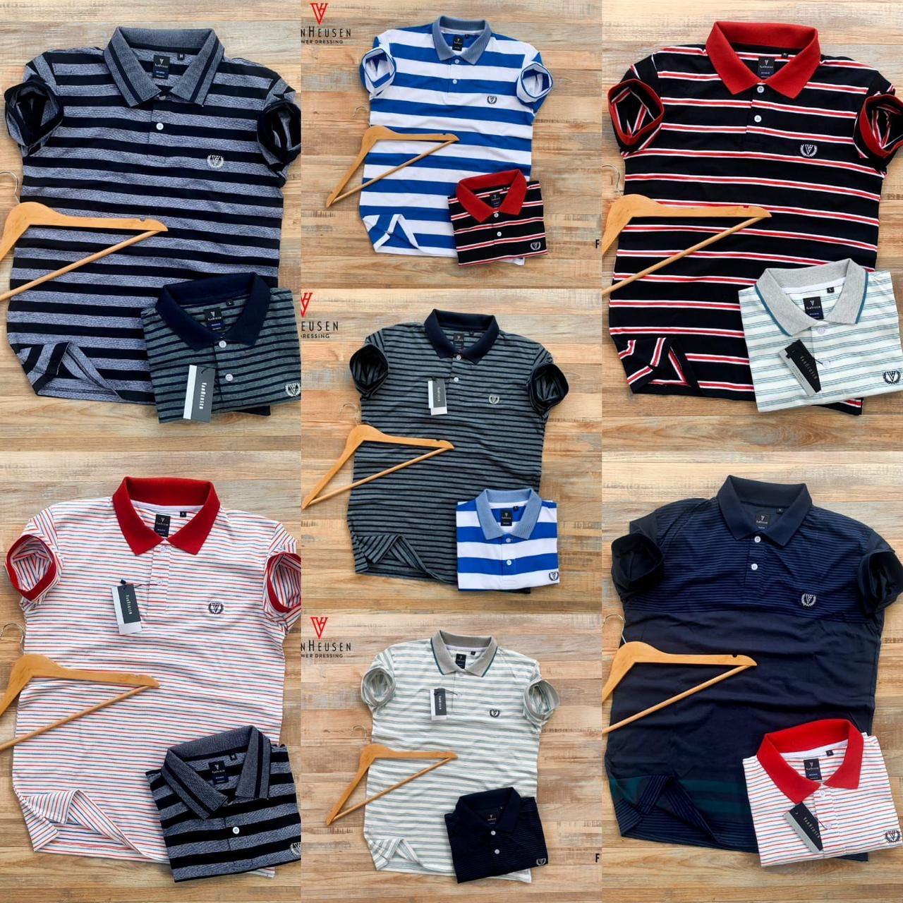 VANHEUSEN MEN'S POLO T-SHIRT-49PCS