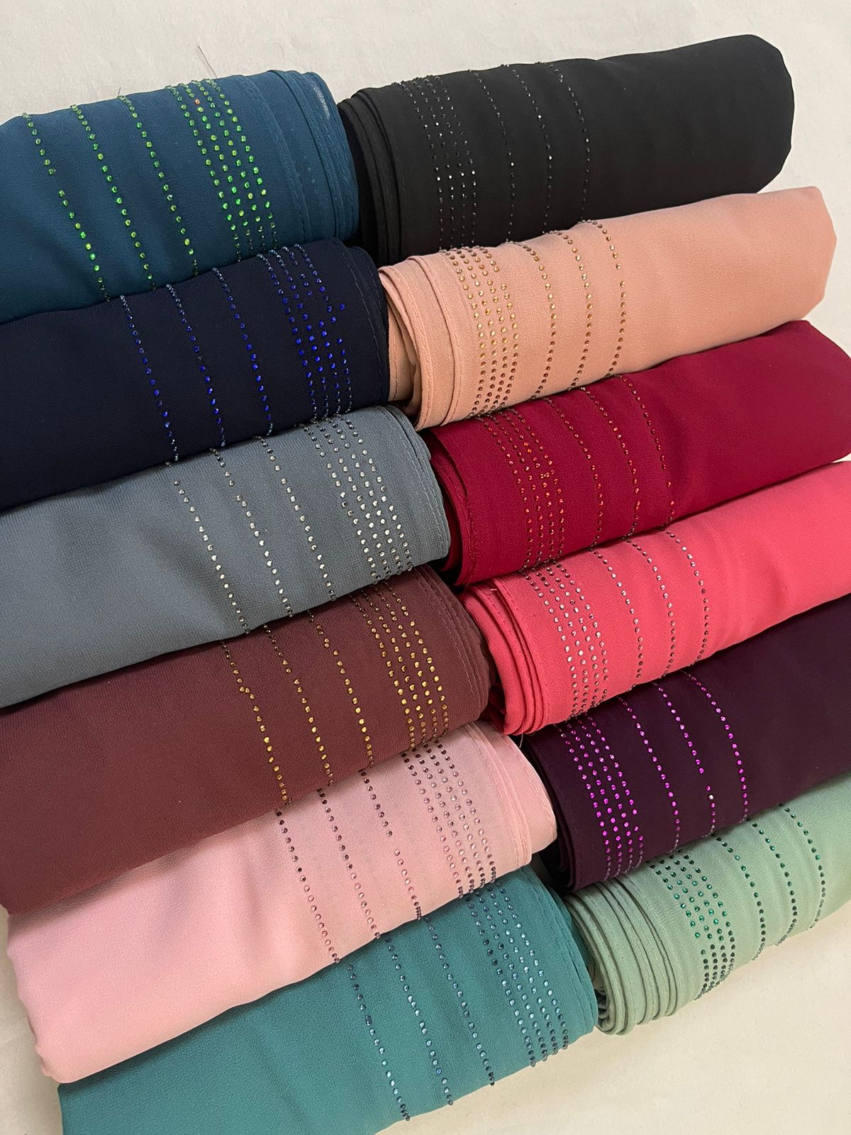 ISLAMIC HIJAB MIX DESIGN CATLOGE -120PCS SET