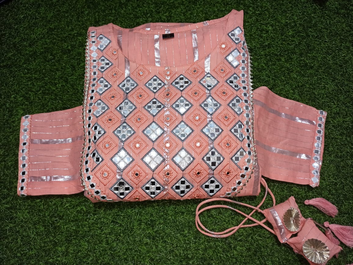 COTTON LUREX GOWN-12PCS
