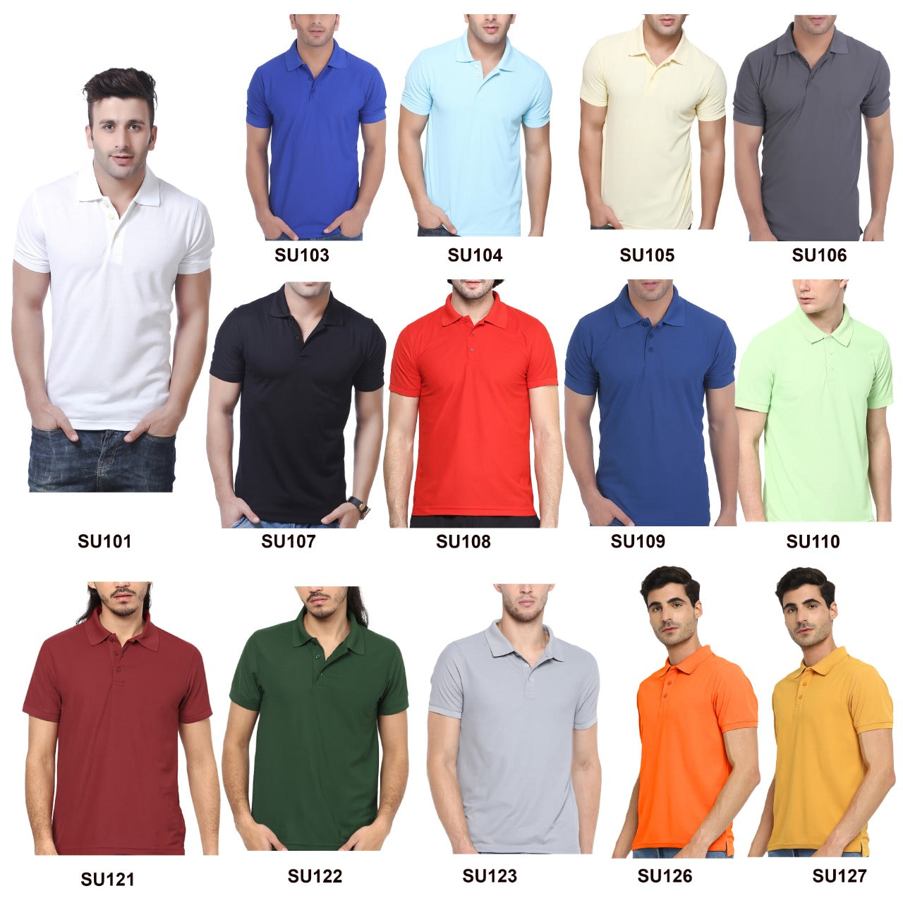 PLAIN POLO COTTON T-SHIRT-280PCS