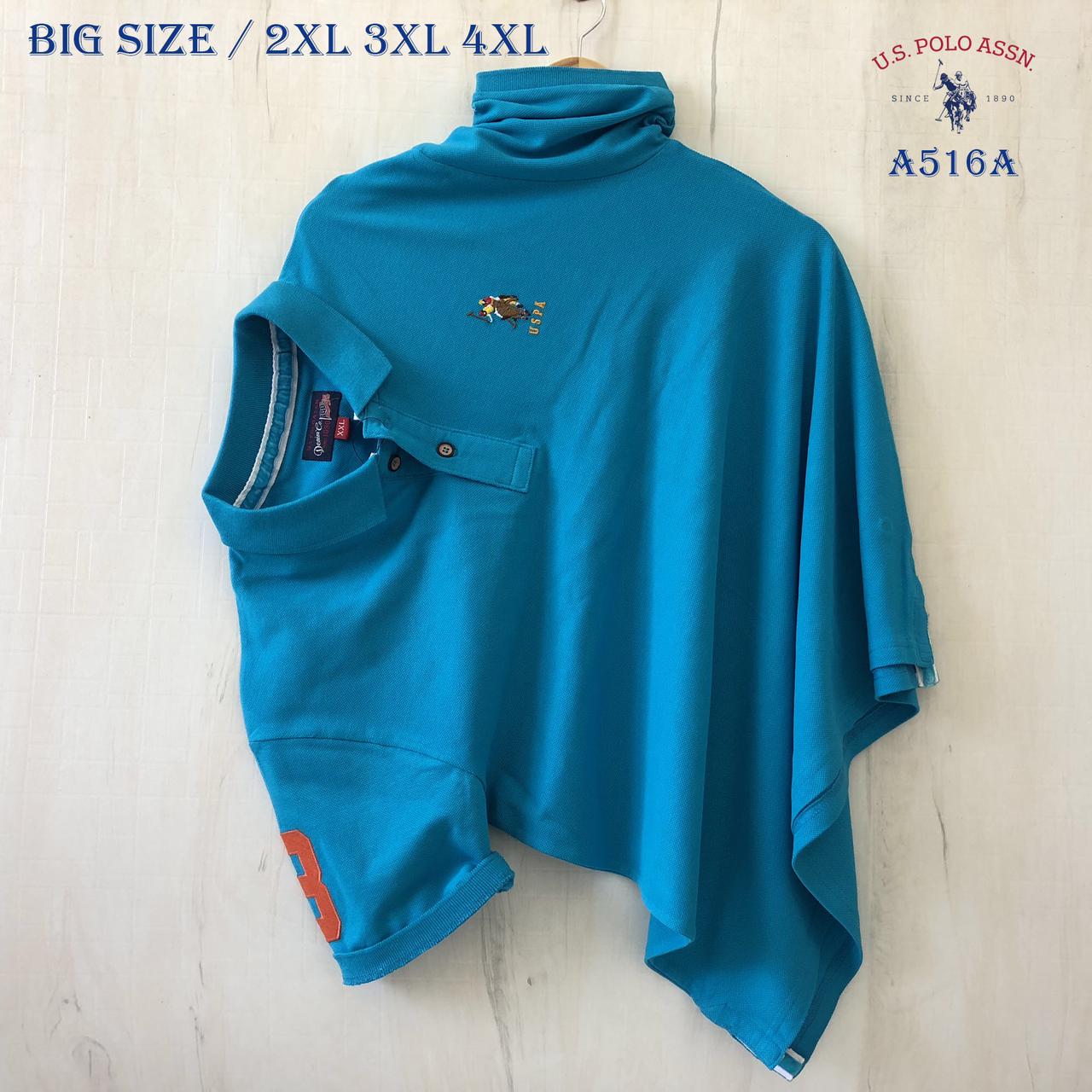 U.S.POLO BIG SIZE COLLAR T-SHIRT-76PCS