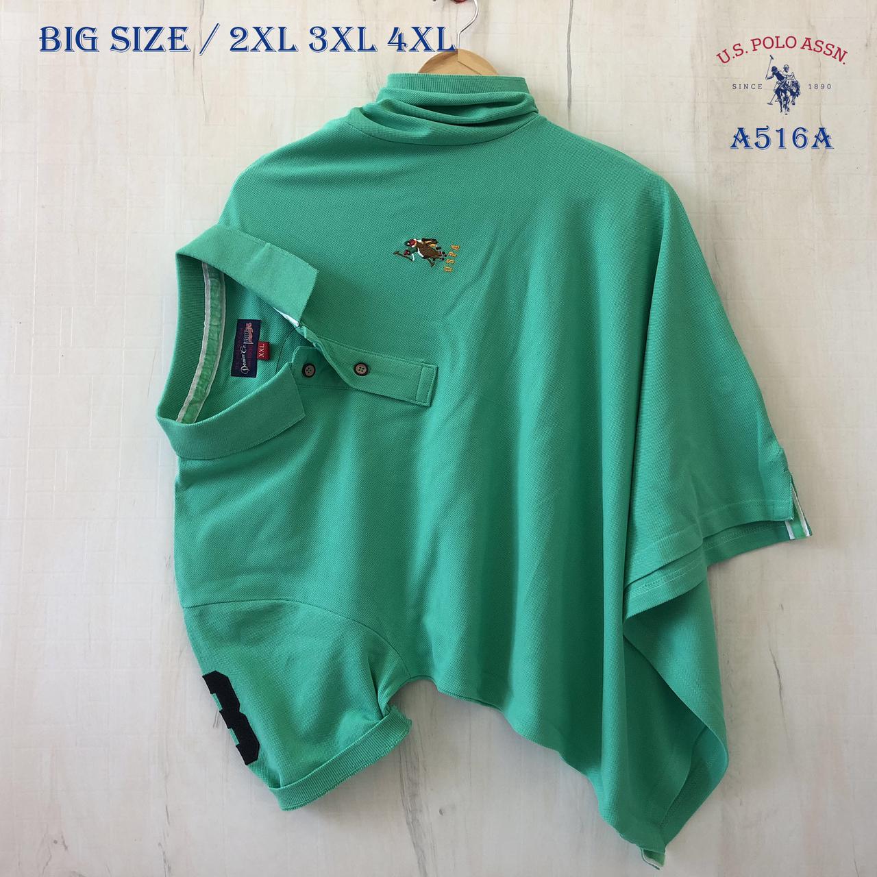 U.S.POLO BIG SIZE COLLAR T-SHIRT-76PCS