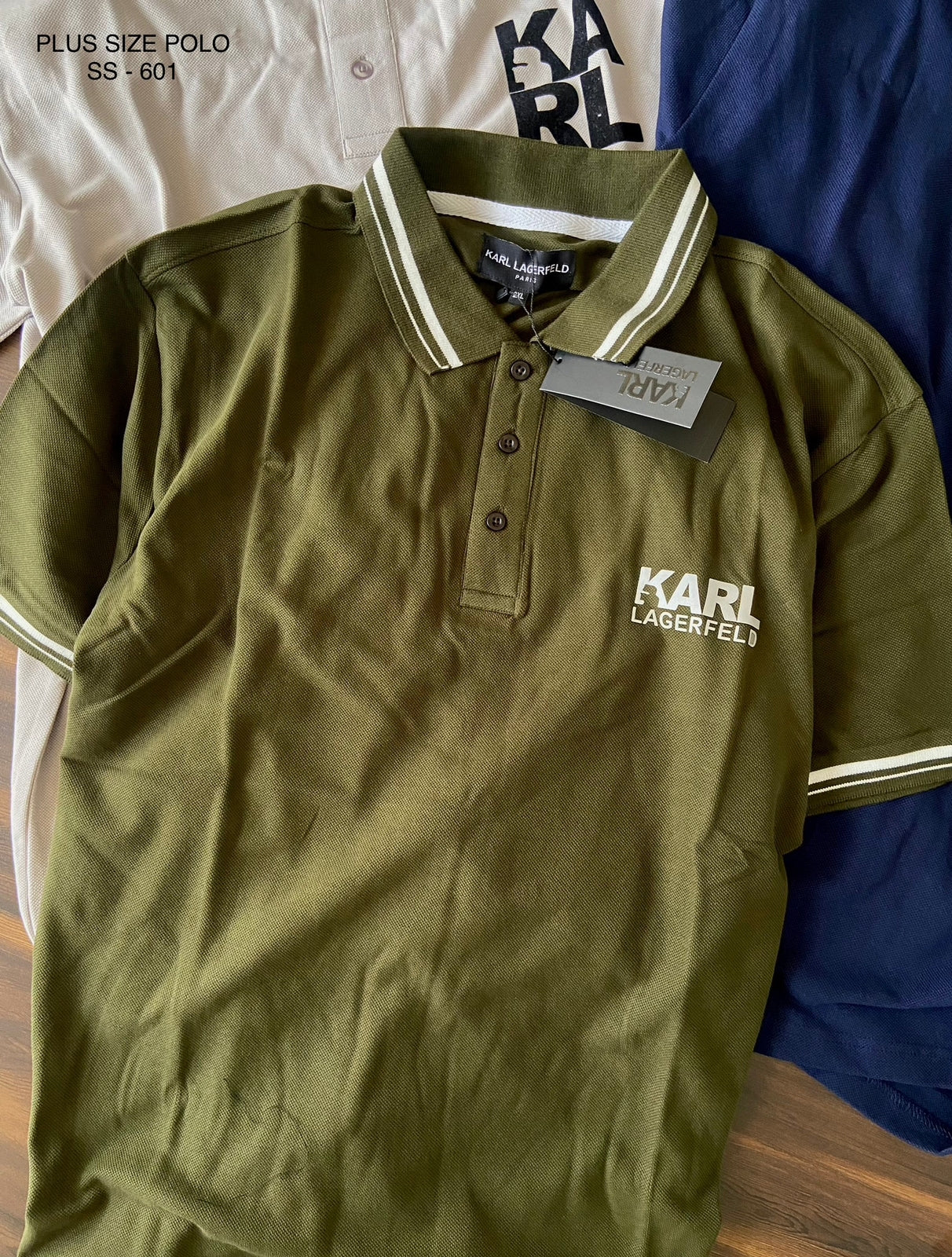 KARL BIG SIZE POLO TSHIRT-72 PCS