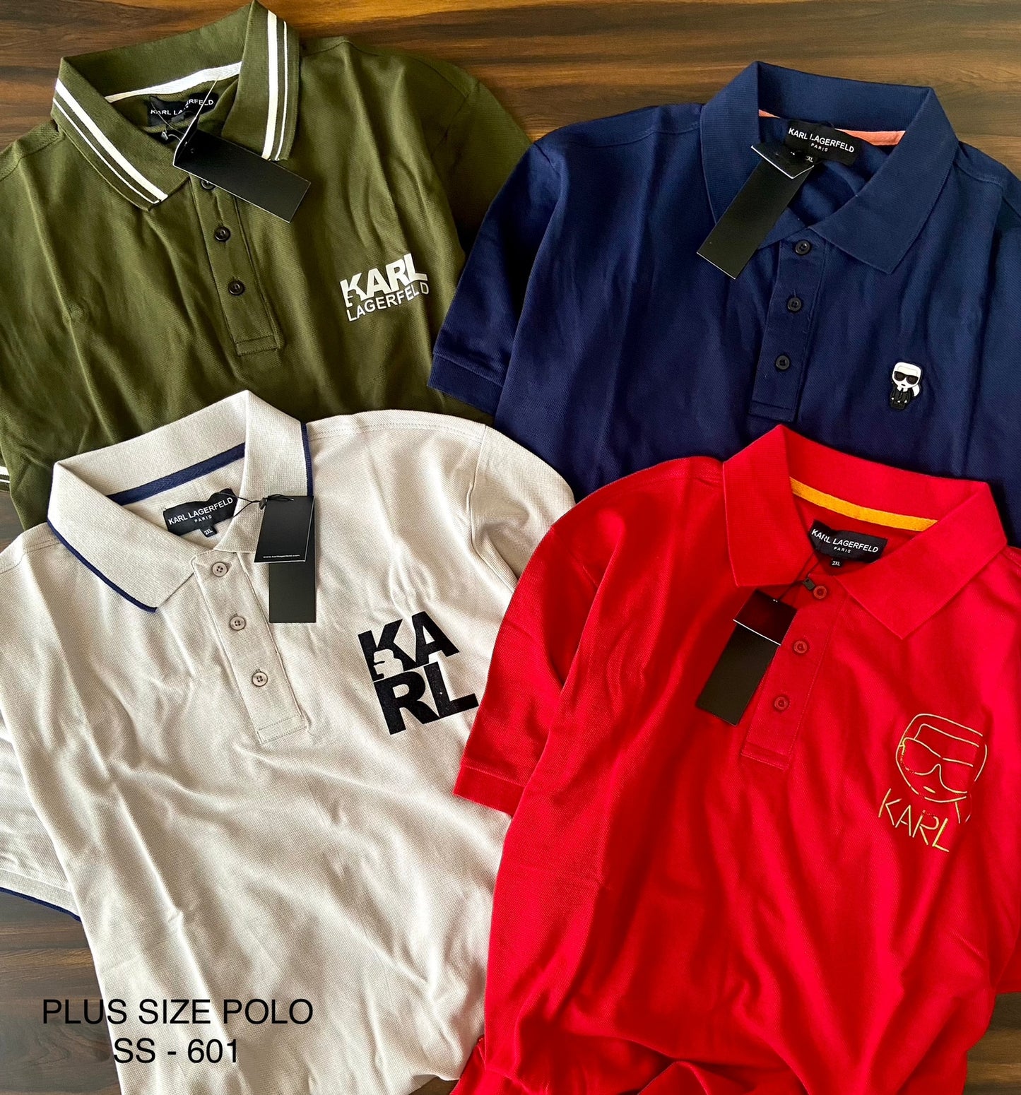 KARL BIG SIZE POLO TSHIRT-72 PCS