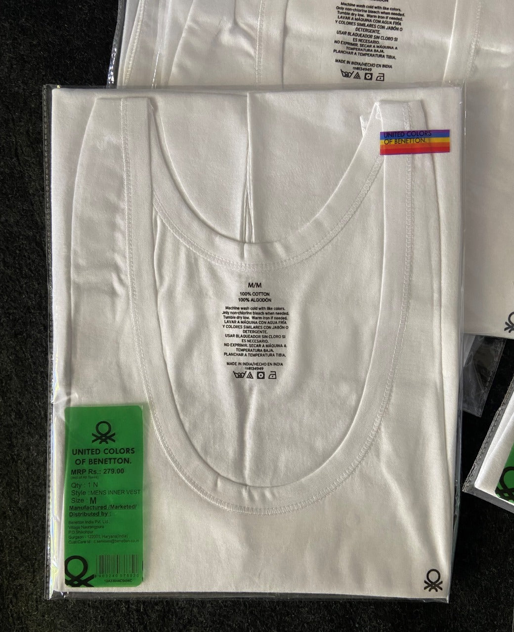 UCB MENS INNER SLEEVELESS VEST-105PCS