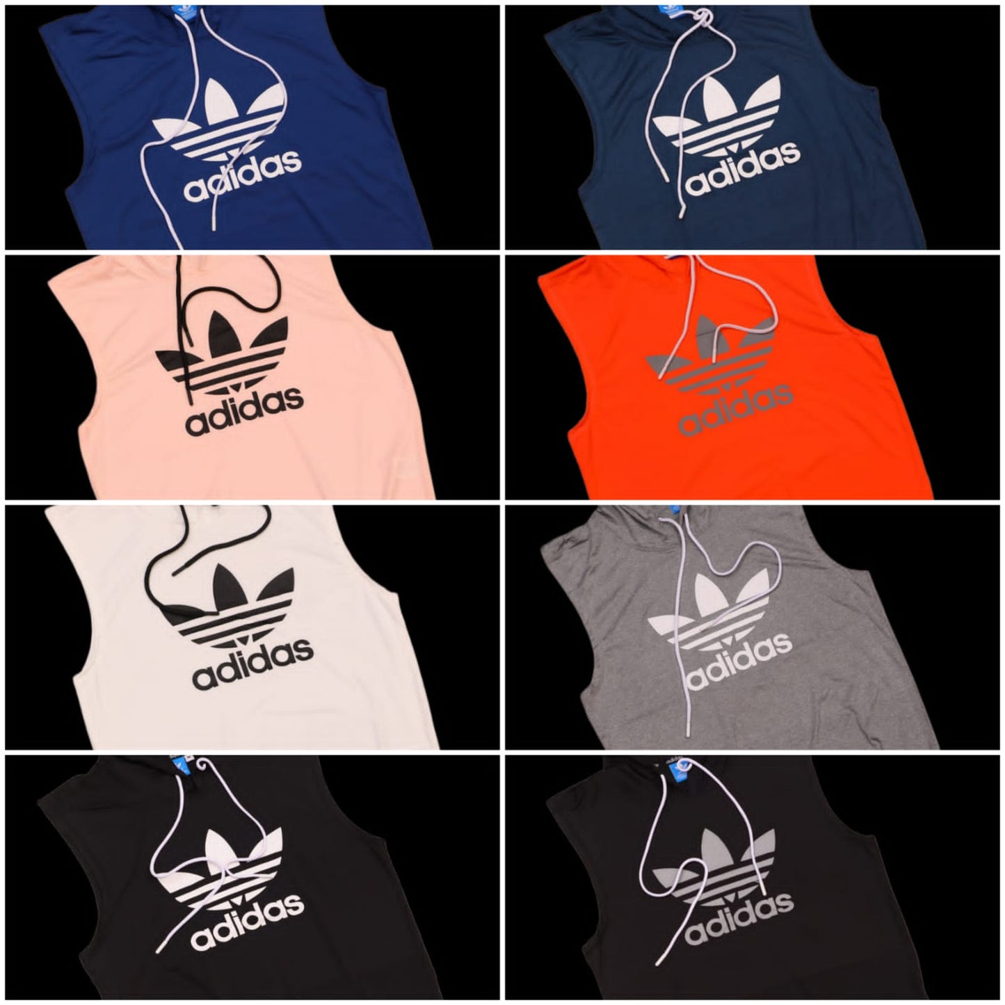 ADIDAS SLEEVELESS WITH HOODIES-68PCS