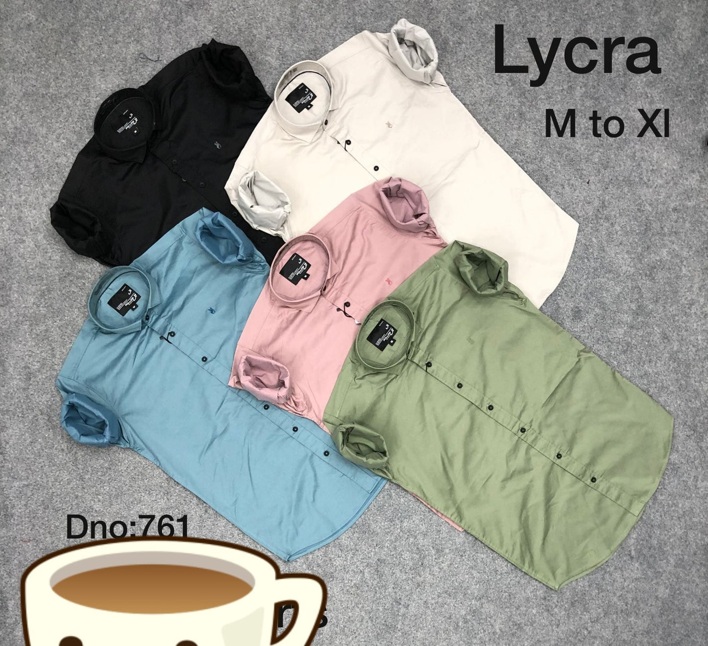 MEN'S LAYCRA SHIRT -14PCS