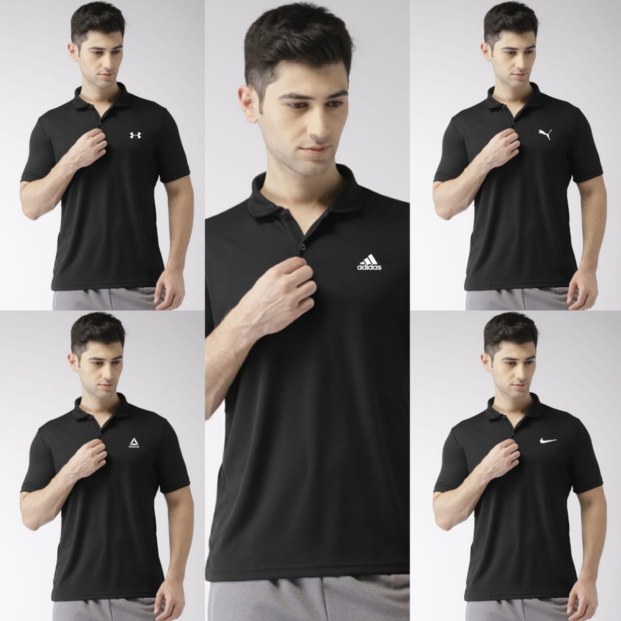 MENS SPORTS DRY-FIT COMBO COLLAR T-SHIRTS-96PCS