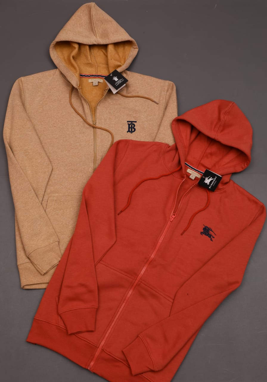 BURBERRY ZIPPER HOODIES-34PCS