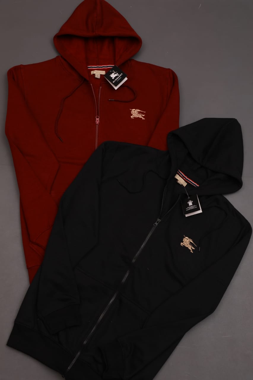 BURBERRY ZIPPER HOODIES-34PCS