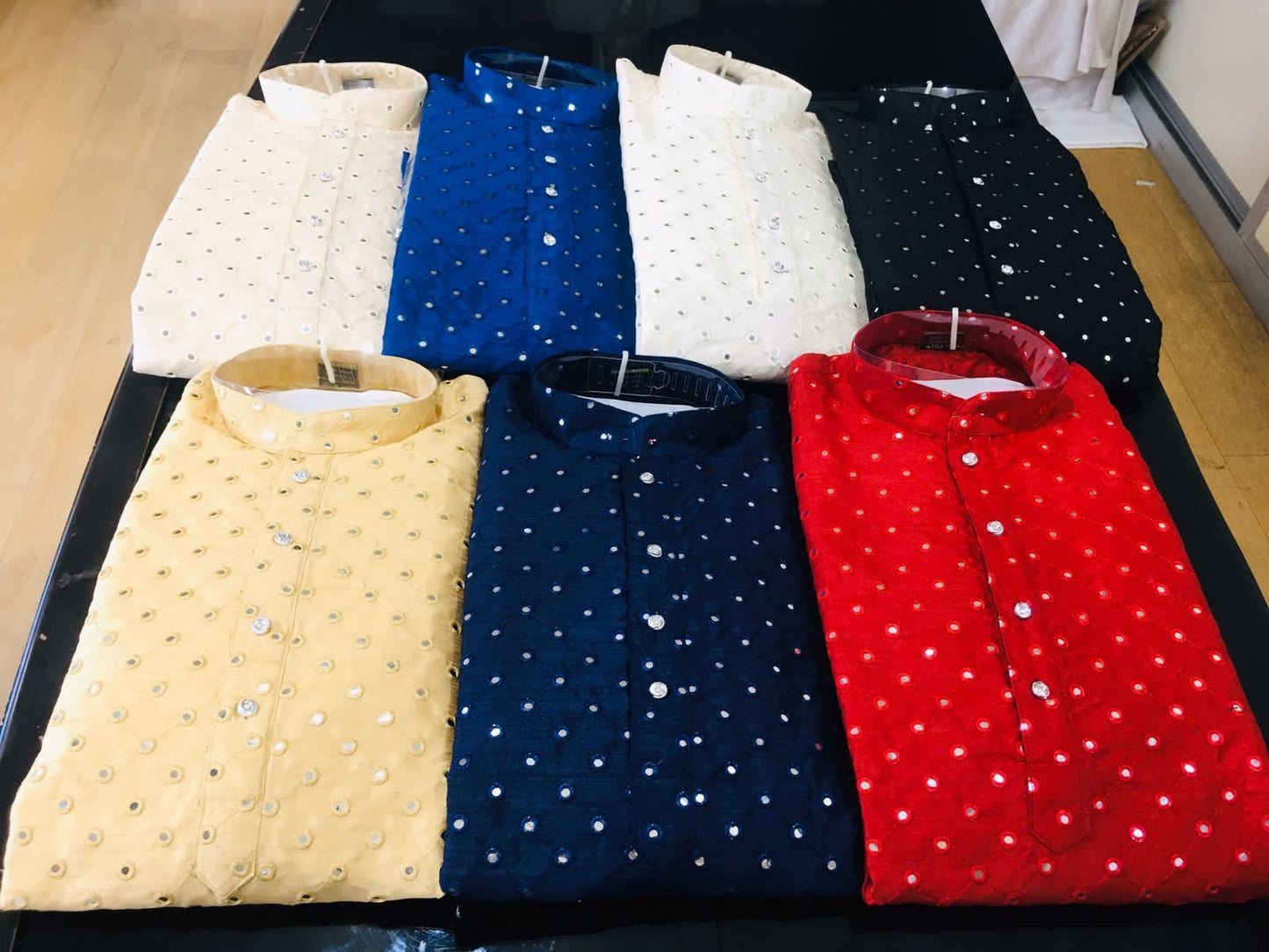 MEN'S SILK KURTA PAYJAMA -35PCS SET