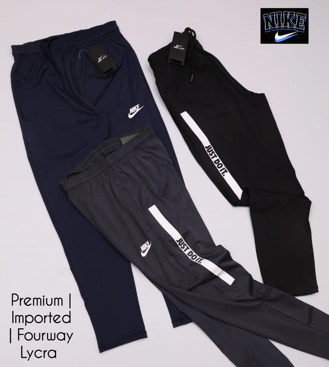 NIKE MENS PREMIUM TRACK PANTS WITH OUT CUFF-50PCS
